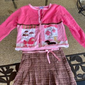 Sweater and Skirt Set